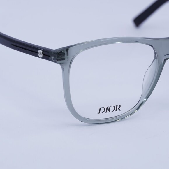 Dior DIORESSENTIALO S3I 4500 Eyeglasses Transparent Grey 55mm Square Frame - Picture 2 of 10